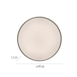 LED-Deckenleuchte TAVOLI, schwarz, Ø 49 cm, Metall, CCT, dim