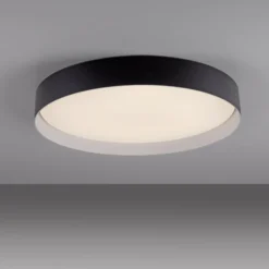 LED-Deckenleuchte TAVOLI, schwarz, Ø 49 cm, Metall, CCT, dim