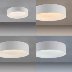 LED-Deckenleuchte TAVOLI, weiß, Ø 29 cm, Metall, CCT, dim