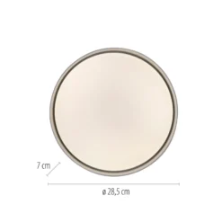 LED-Deckenleuchte TAVOLI, weiß, Ø 29 cm, Metall, CCT, dim