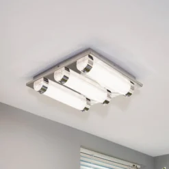 LED-Deckenleuchte Tolorico, 35 cm quadratisch