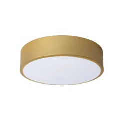 LED-Deckenleuchte Unar, gold matt, Ø 20 cm