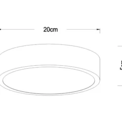 LED-Deckenleuchte Unar, gold matt, Ø 20 cm
