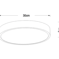 LED-Deckenleuchte Unar, gold matt, Ø 30 cm
