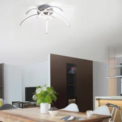 LED-Deckenleuchte Valerie 5-flammig Ø47cm stahl