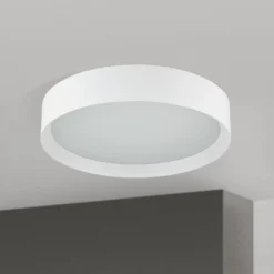 LED-Deckenleuchte VARIO, Ø 40 cm, weiß, Metall, CCT, dimmbar