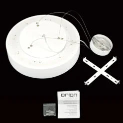 LED-Deckenleuchte VARIO, Ø 40 cm, weiß, Metall, CCT, dimmbar