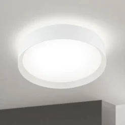 LED-Deckenleuchte VARIO, Ø 40 cm, weiß, Metall, CCT, dimmbar