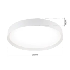 LED-Deckenleuchte VARIO, Ø 60 cm, weiß, Metall, CCT, dimmbar