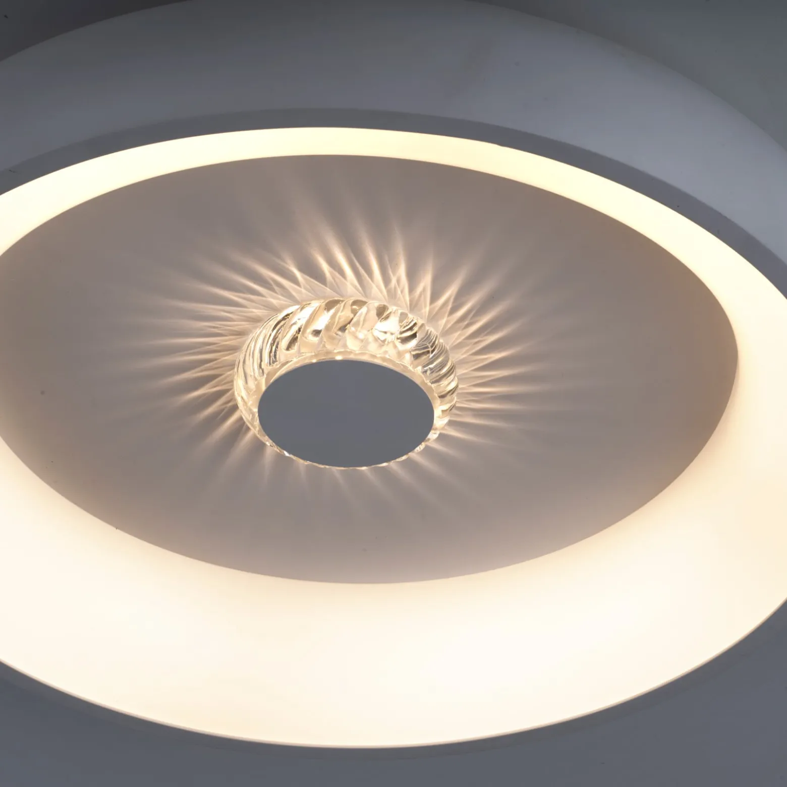 LED-Deckenleuchte Vertigo, CCT, Ø 46,5 cm, weiß