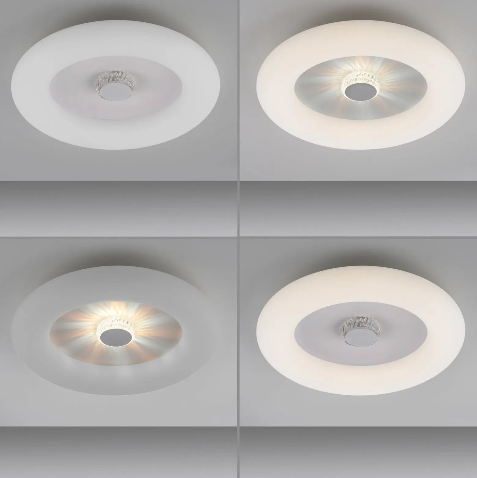 LED-Deckenleuchte Vertigo, CCT, weiß, Ø 50 cm