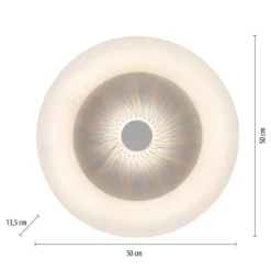 LED-Deckenleuchte Vertigo, CCT, weiß, Ø 50 cm