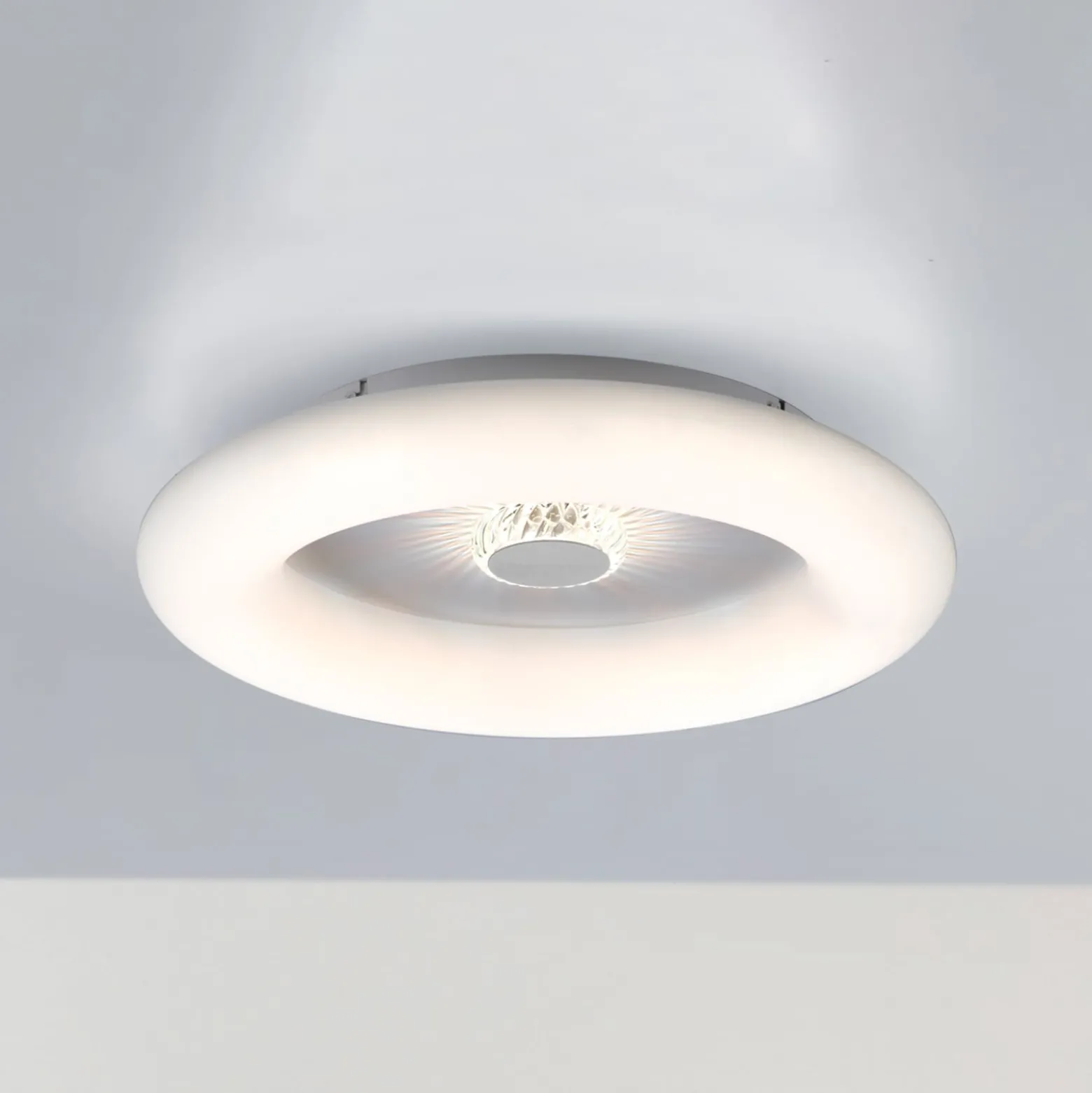 LED-Deckenleuchte Vertigo, CCT, weiß, Ø 50 cm