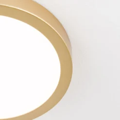 LED-Deckenleuchte Vika, rund, gold matt, Ø 18cm