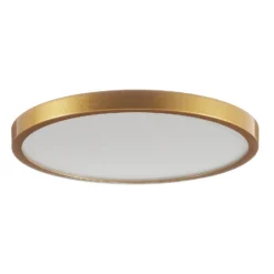 LED-Deckenleuchte Vika, rund, gold matt, Ø 30cm