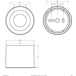 LED-Deckenspot ALG54, rund 13W weiß
