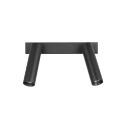 LED-Deckenspot Ambala, 2-fl., schwarz, Metall, CCT, dimmbar