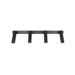 LED-Deckenspot Ambala, 4-fl., schwarz, Metall, CCT, dimmbar