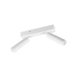 LED-Deckenspot Ambala, 2-fl., weiß, Metall, CCT, dimmbar