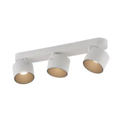 LED-Deckenspot PURE Cup, weiß, Länge 56 cm, Metall, 3-flg.