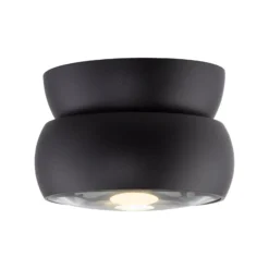 LED-Deckenspot PURE Move, schwarz, Ø 12 cm, Metall/Glas