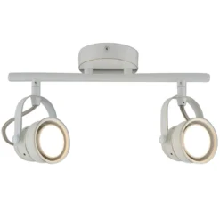 LED-Deckenspot Tessa, 2-flammig, weiß antik