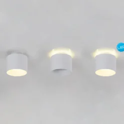 LED-Deckenspot Trimes, Ø 11,5 cm, weiß, CCT, step-dim