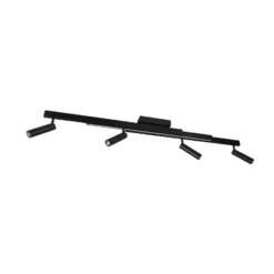 LED-Deckenspot Zeno, 4 Spots, schwarz matt, Metall