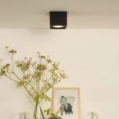 LED-Deckenstrahler Fedler eckig schwarz
