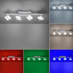 LED-Deckenstrahler LOLAsmart Sabi, vierflammig