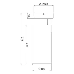 LED-Deckenstrahler Lucea, justierbar, 30 W schwarz