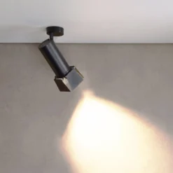 LED-Deckenstrahler Lucea 6, schwarz, Aluminium, 2.700 K