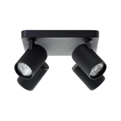 LED-Deckenstrahler Marty, Länge 22 cm, sandschwarz, 4-flg.