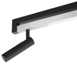 LED-Deckenstrahler Pulse, schwarz, 100 cm, Metall