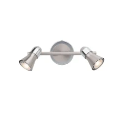 LED-Deckenstrahler Sanny, eisen/chrom, Breite 31,5 cm Metall