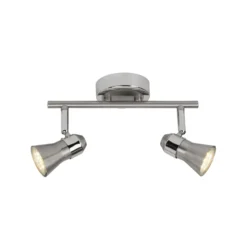 LED-Deckenstrahler Sanny, eisen/chrom, Breite 31,5 cm Metall