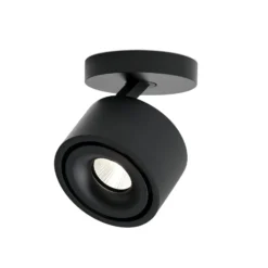 LED-Deckenstrahler Specter, schwarz, Ø 8,4 cm, Aluminium
