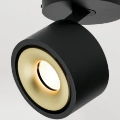 LED-Deckenstrahler Specter, schwarz, Ø 8,4 cm, Aluminium