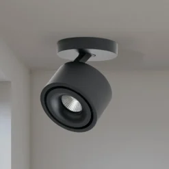 LED-Deckenstrahler Specter, schwarz, Ø 8,4 cm, Aluminium