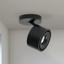 LED-Deckenstrahler Specter, schwarz, Ø 8,4 cm, Aluminium