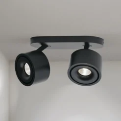 LED-Deckenstrahler Specter, schwarz, Länge 19,4 cm, Alu
