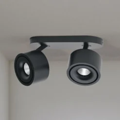 LED-Deckenstrahler Specter, schwarz, Länge 19,4 cm, Alu
