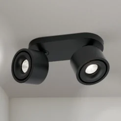 LED-Deckenstrahler Specter, schwarz, Länge 19,4 cm, Alu