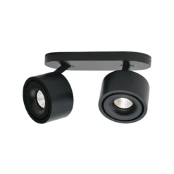 LED-Deckenstrahler Specter, schwarz, Länge 19,4 cm, Alu