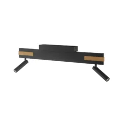 LED-Deckenstrahler Streamline, Länge 60 cm, schwarz, 2-flg.