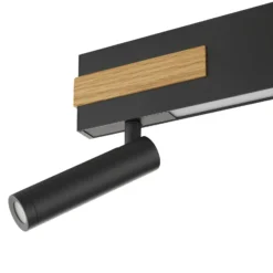LED-Deckenstrahler Streamline, Länge 60 cm, schwarz, 2-flg.