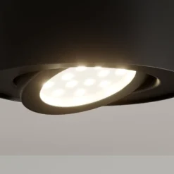 LED-Deckenstrahler Tube, schwarz
