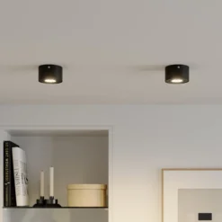 LED-Deckenstrahler Tube, schwarz