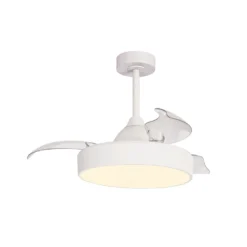LED-Deckenventilator Alaska Mini weiß DC leise Ø 91 cm CCT
