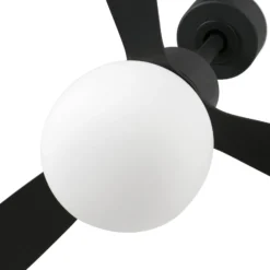 LED-Deckenventilator Amelia Ball L, schwarz, DC, leise